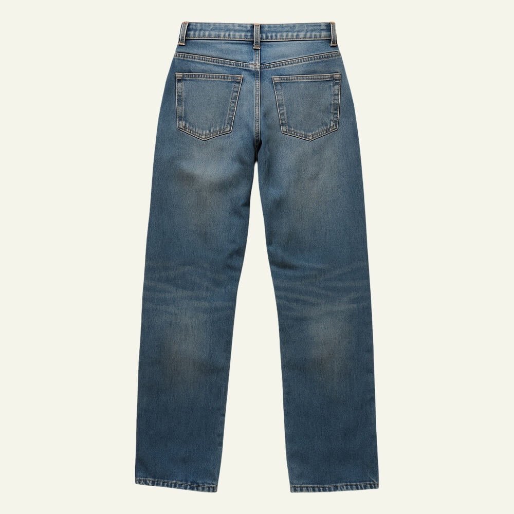 32006(1) Jeans Recto Mid-Wash Reondeu - 이미지 2