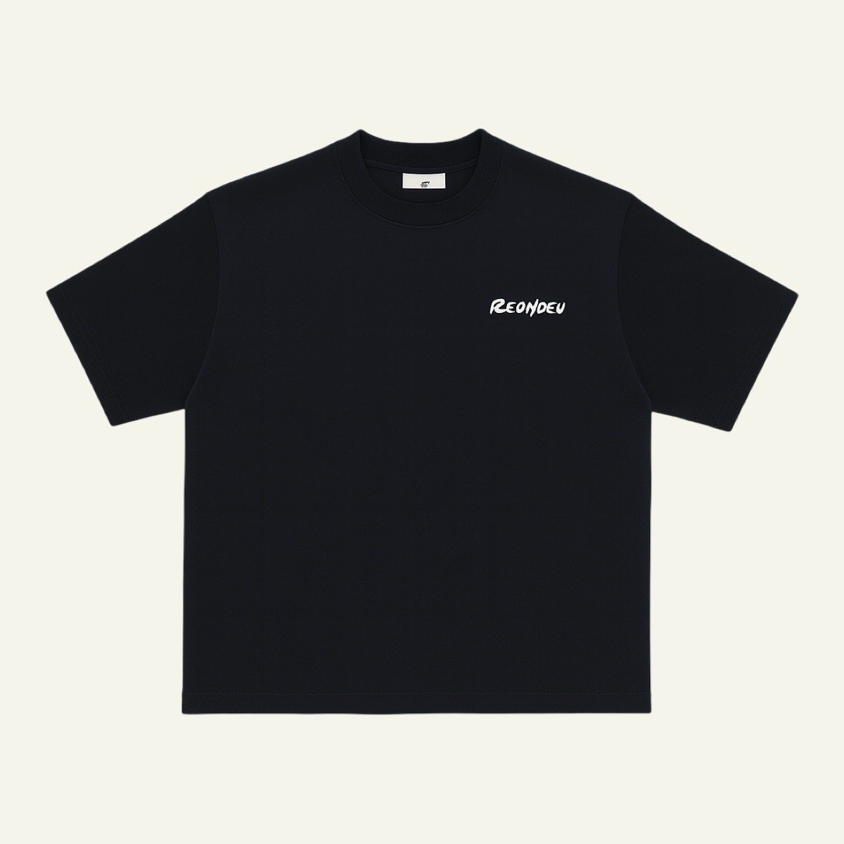 Camiseta Oversize con Logo Bordado