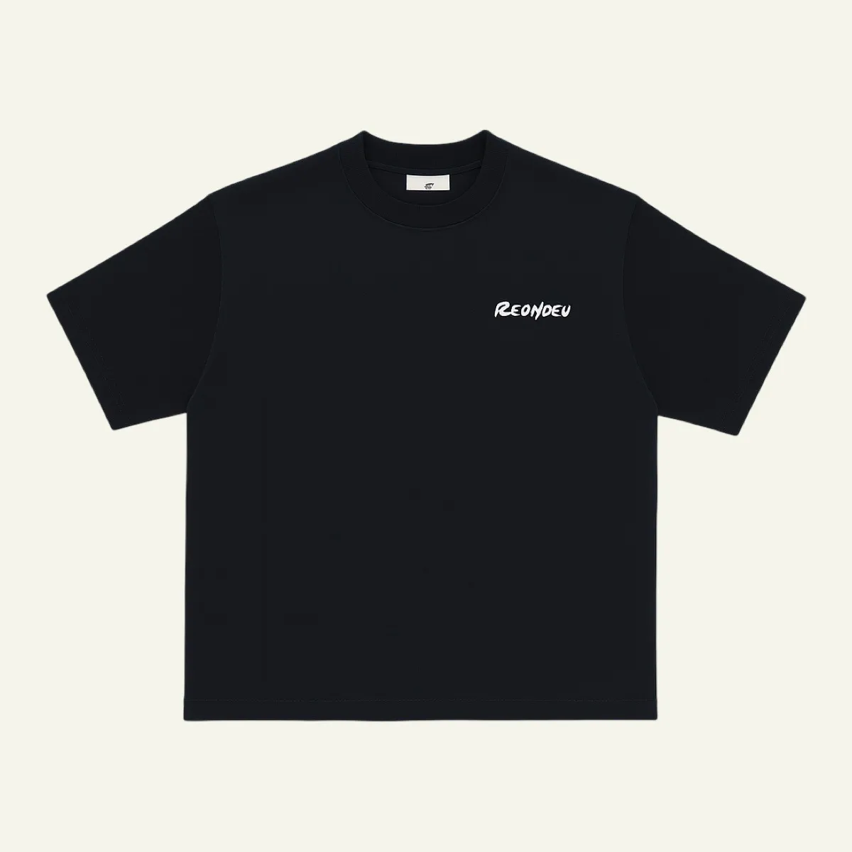Camiseta Oversize con Logo Bordado