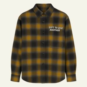 Camisa de Franela Oversize con Bordados