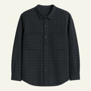 Camisa de Cuadros Unisex – Azul Beige / Azul Verde / Café