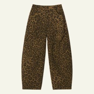 BK8378(2) Pantalón Estampado Leopardo Reondeu