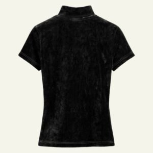 D8301 Camiseta cuello alto aterciopelada Reondeu