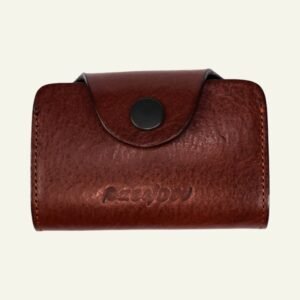 Cartera de cuero con 14 ranuras