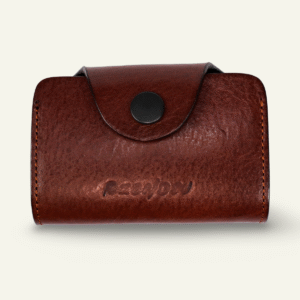 Cartera de cuero con 14 ranuras