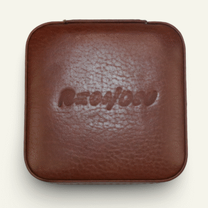 Caja Cuadrada De Joyería De Cuero Para Viajes