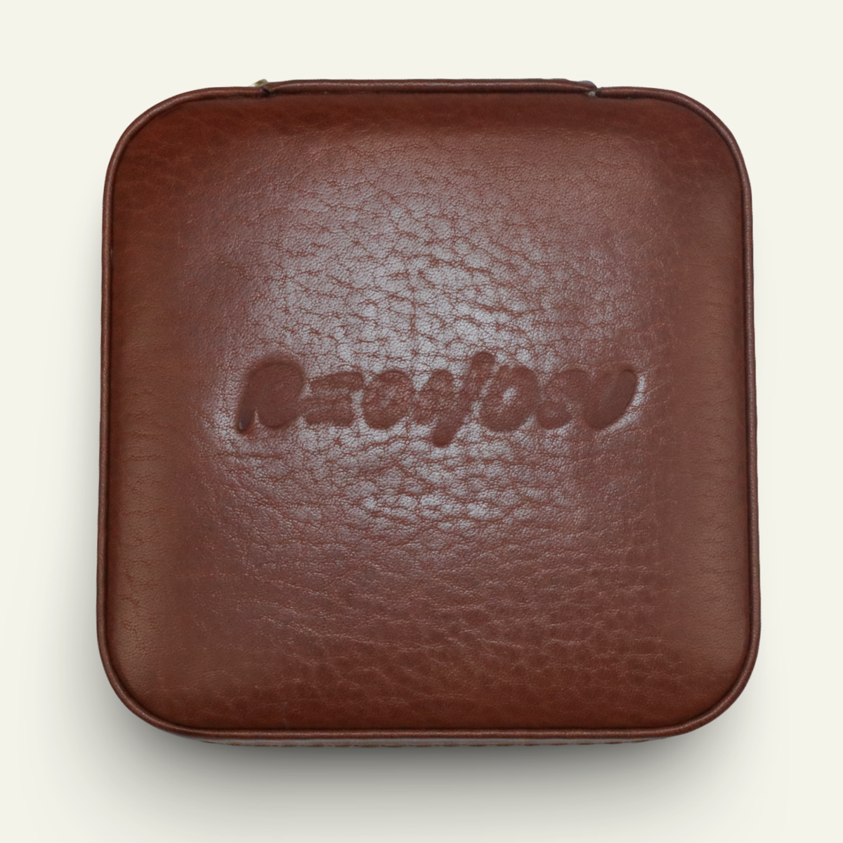 Caja Cuadrada De Joyería De Cuero Para Viajes Caja de Joyería de Viaje en Cuero - Imagen 4