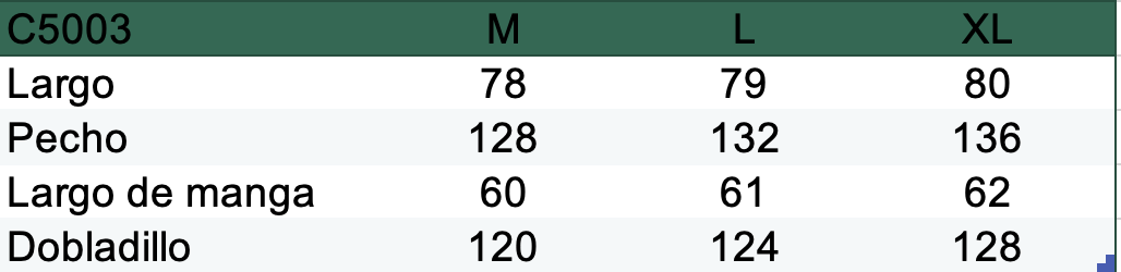 reondeu-guia-de-tallas-C5003 Camisa de Cuadros Azul y Beige Reondeu - 이미지 4