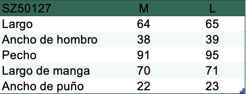 reondeu-guia-de-tallas-SZ50127 Camiseta de Rayas Manga Larga - 이미지 3