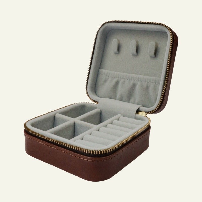 z6563 m Caja de Joyería de Viaje en Cuero - Imagen 6