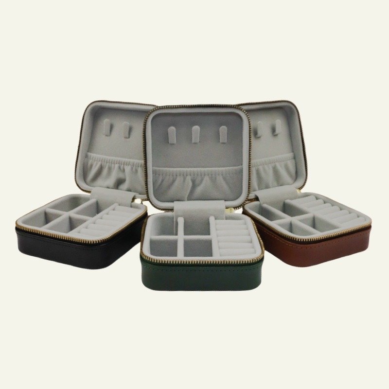 z6563(1) Caja de Joyería de Viaje en Cuero - Imagen 2